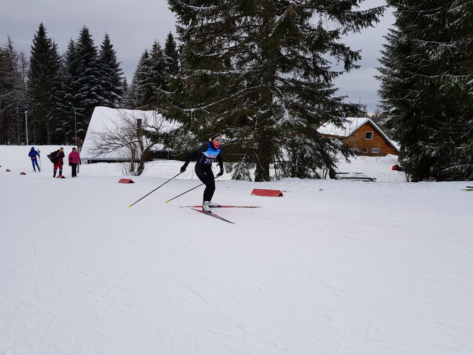 Sandra beim Langlaufen
